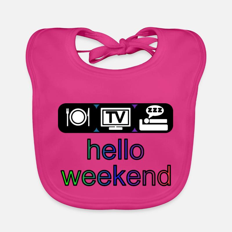 hello weekend Organic Baby Bibs