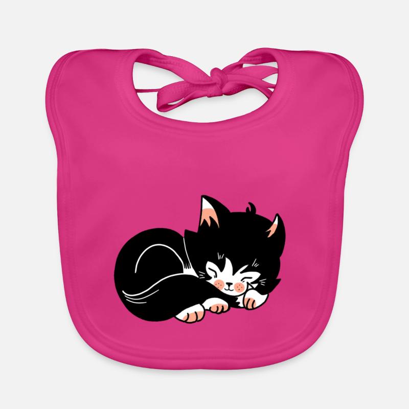 Cat Organic Baby Bibs