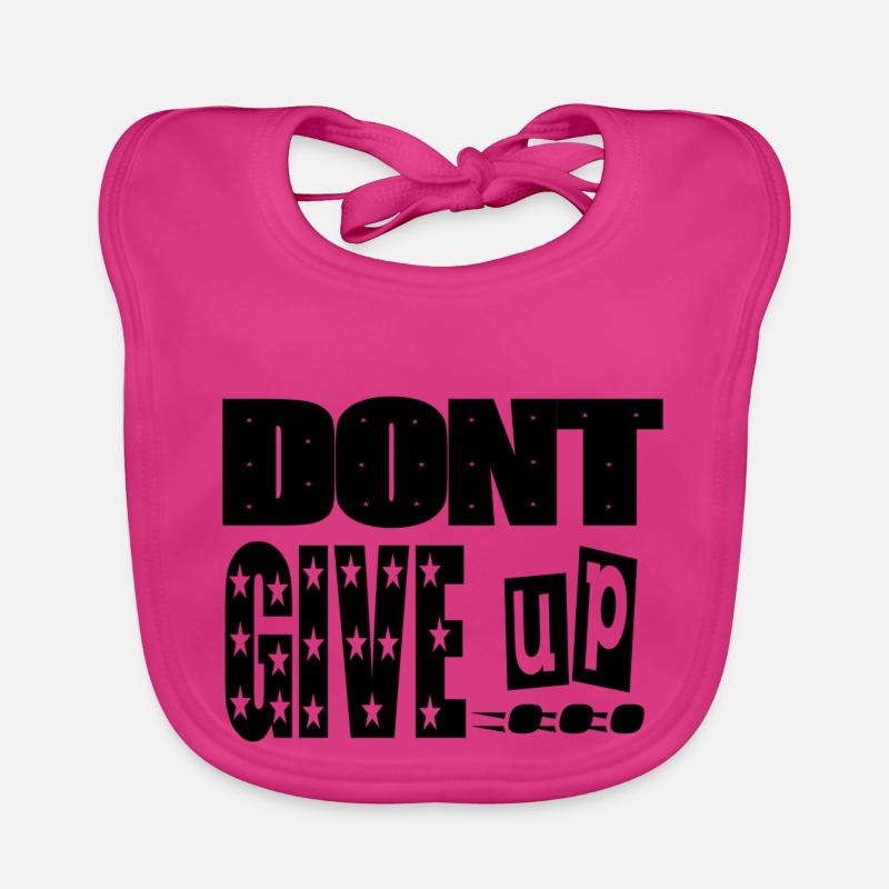 dont give up Bavoir bio Bébé