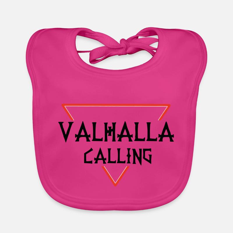 Valhalla Calling (Final Logo) Organic Baby Bibs