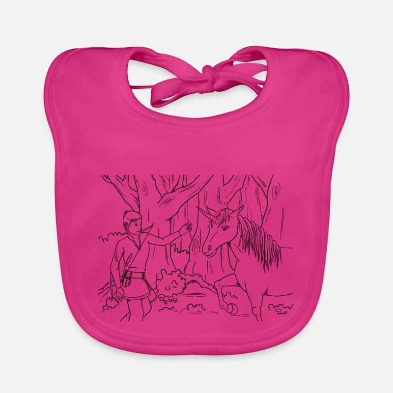 Chasseur de licorne Bavoir bio Bébé