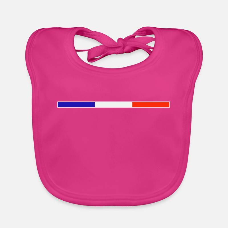 Rectangle 1 - Bavoir bio Bébé - fuchsia