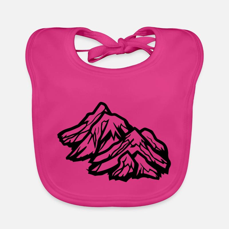 Montagnes Bavoir bio Bébé