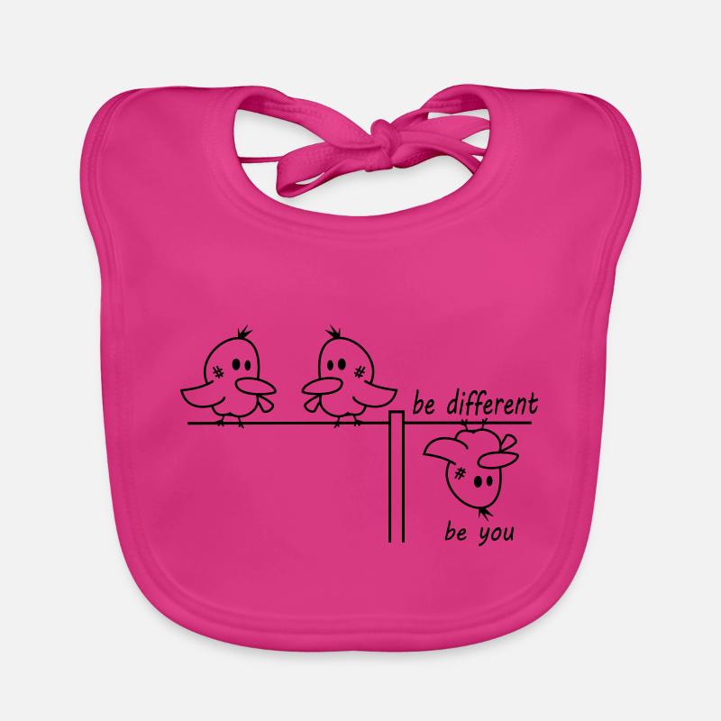 be different be you bird Organic Baby Bibs