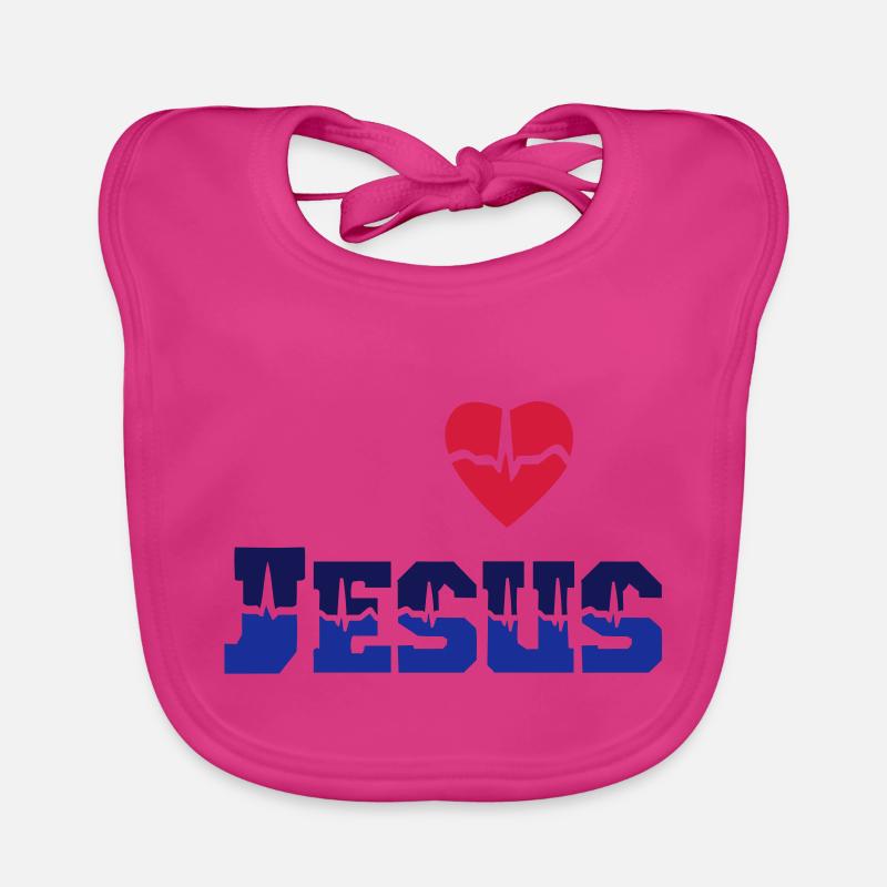 … aime JESUS Bavoir bio Bébé