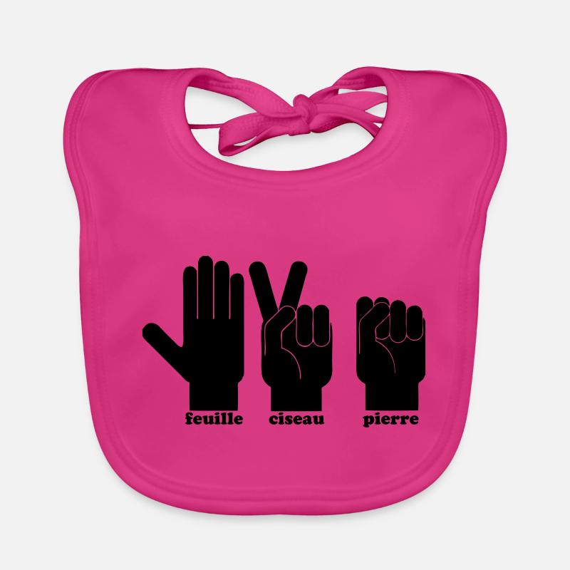 Feuille,ciseau,pierre Bavoir bio Bébé