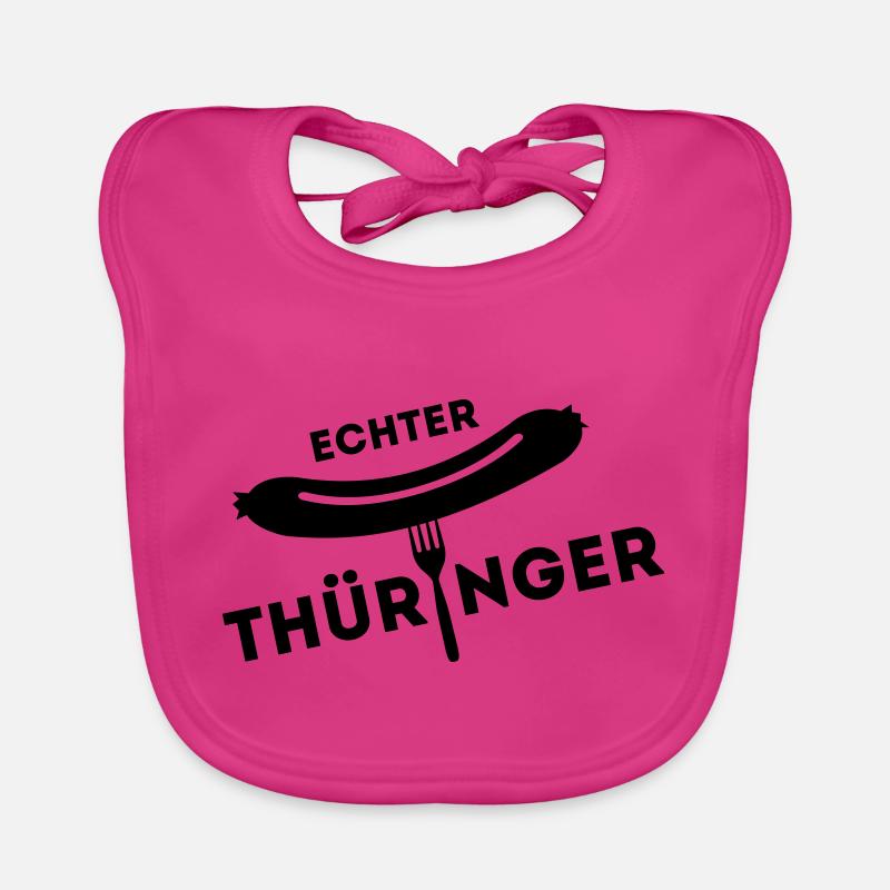 Real Thuringia - sausage fork Organic Baby Bibs