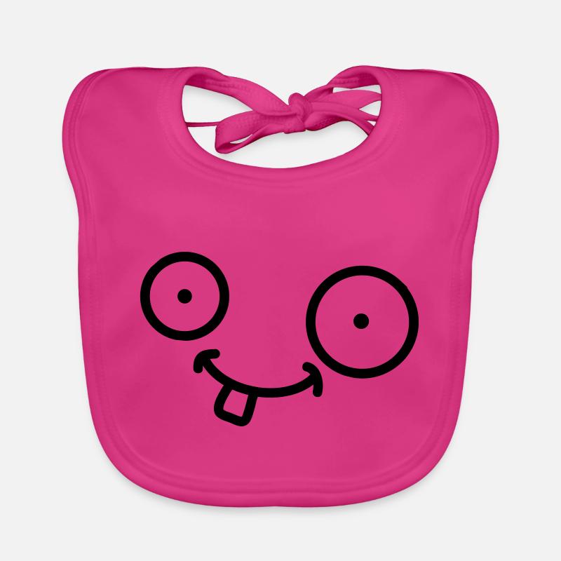 Funny Comic Face Baby Bio-Lätzchen