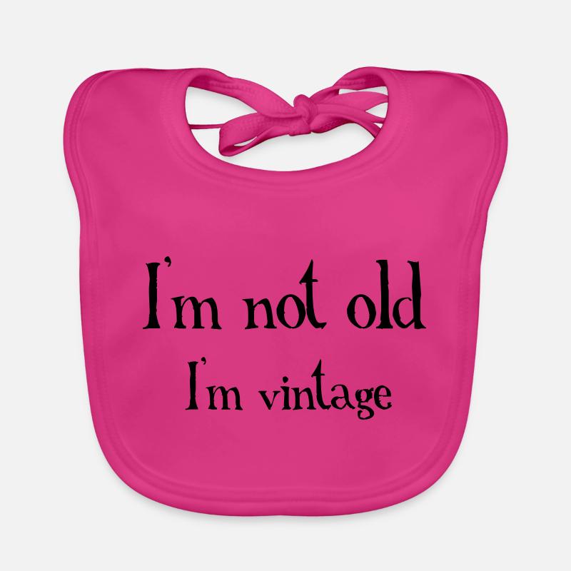 Not Old - Bavoir bio Bébé - fuchsia