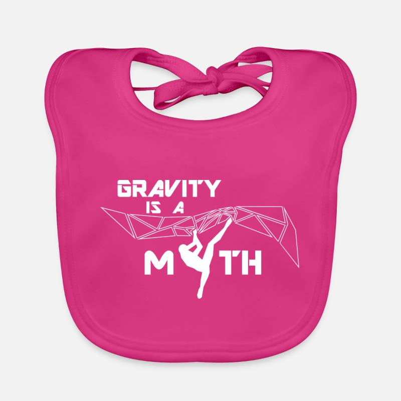 Gravity is a Myth / Schwerkraft ist ein Mythos Baby Bio-Lätzchen