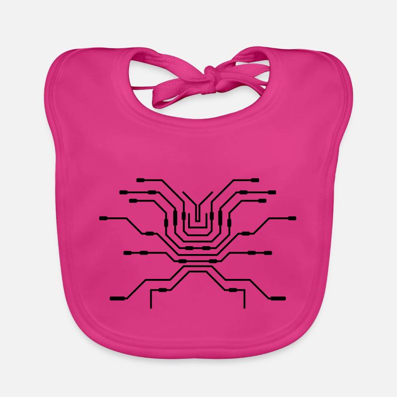 design pc wires processor cpu wire wiring Organic Baby Bibs