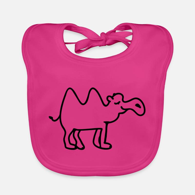 Gemütliches Kamel - line Baby Bio-Lätzchen