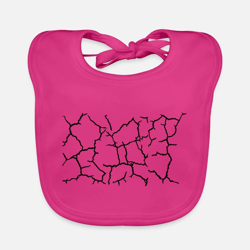 Bottom Cracks Pattern Texture Organic Baby Bibs