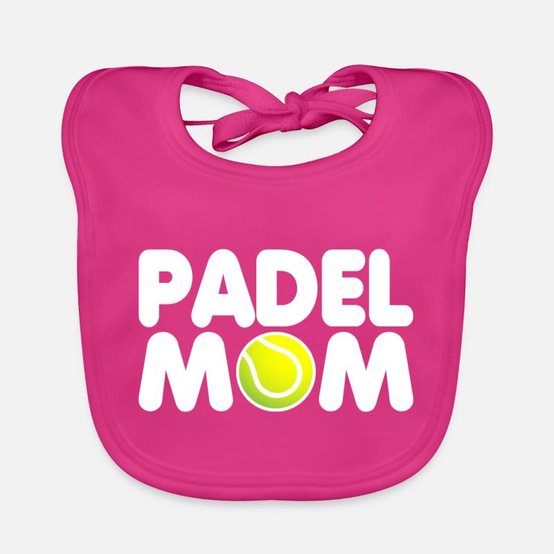 Padel Gift for moms who play padel Organic Baby Bibs