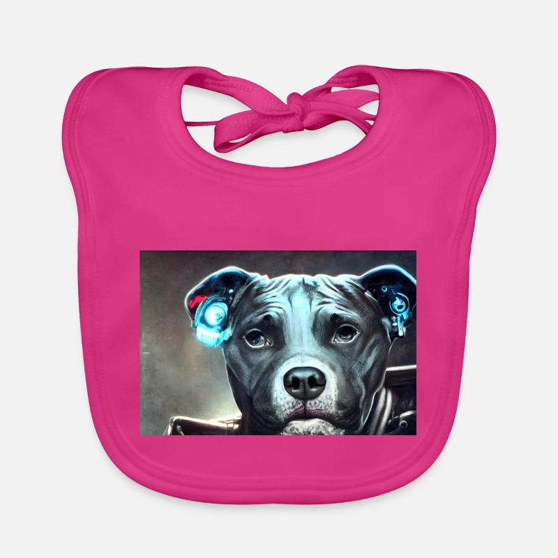 Sci-Fi Pitbull Baby Bio-Lätzchen