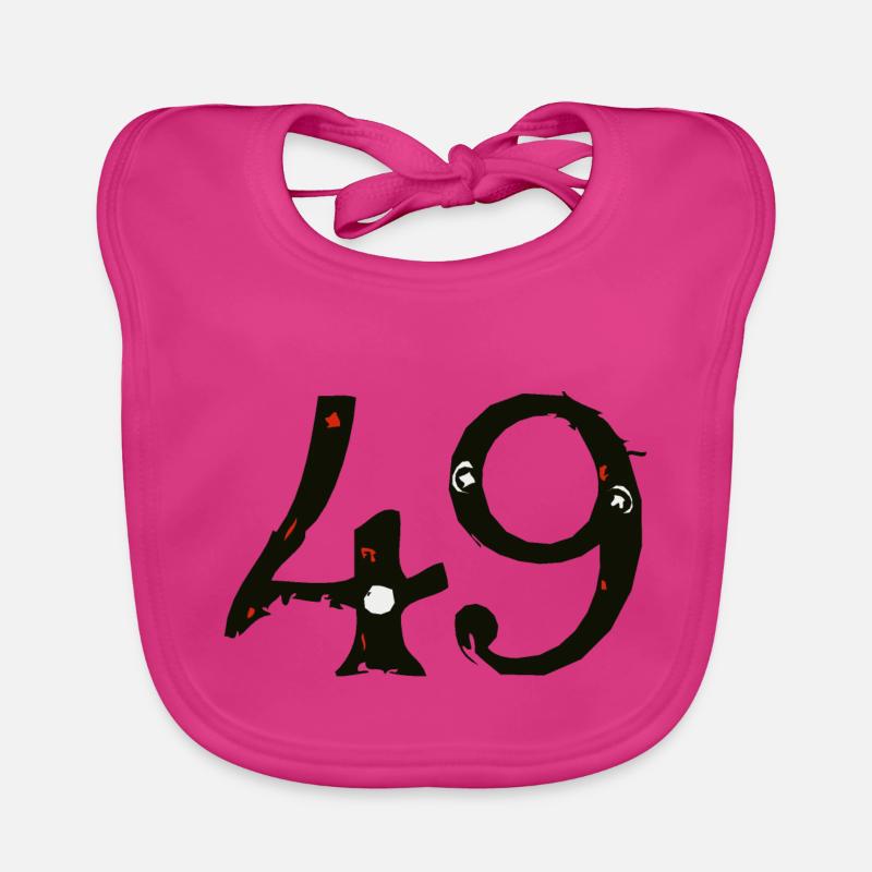 49 numero chiffre quarante neuf 2003 A Bavoir bio Bébé