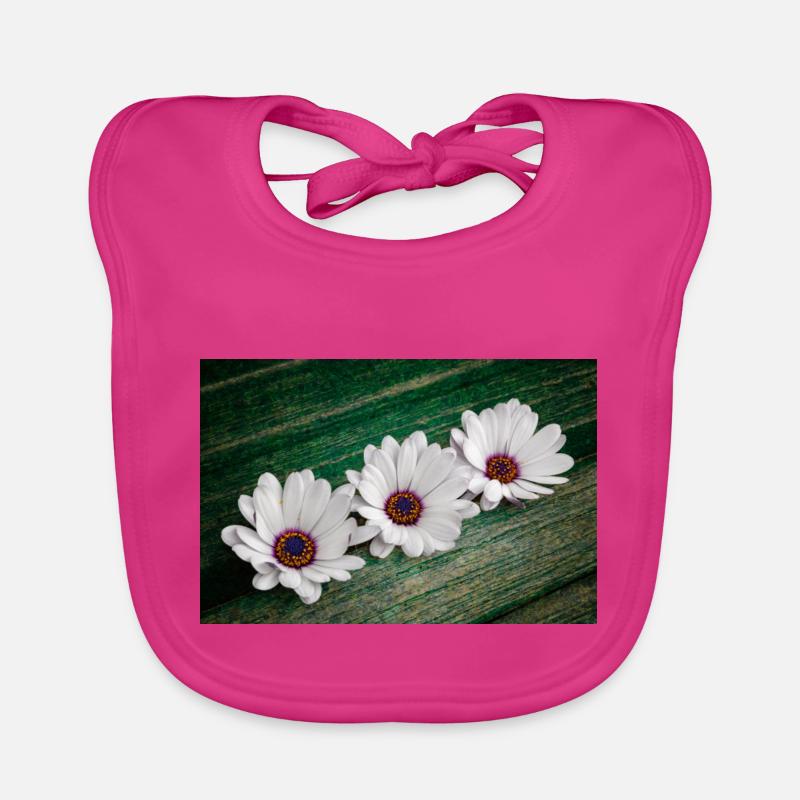 Afrikanische Gaensebluemchen Baby Bio-Lätzchen