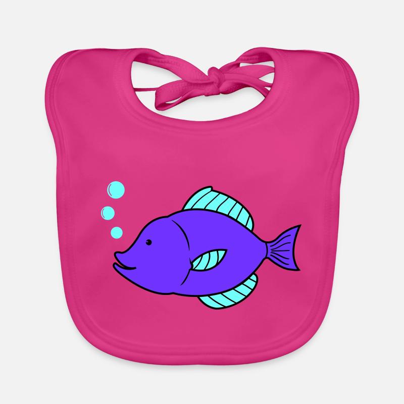 Fish Comic Organic Baby Bibs