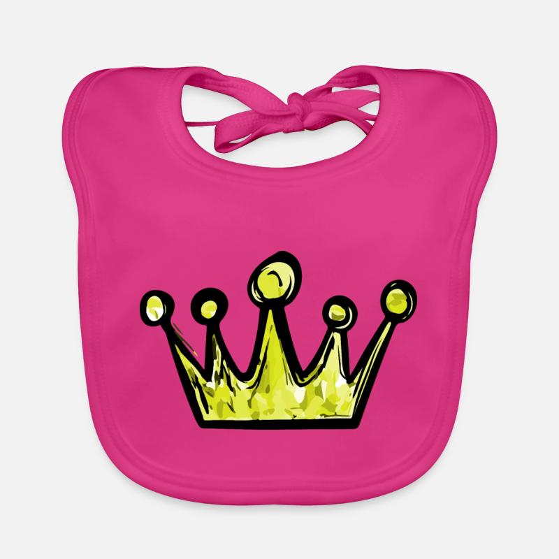 Crown Symbol Organic Baby Bibs