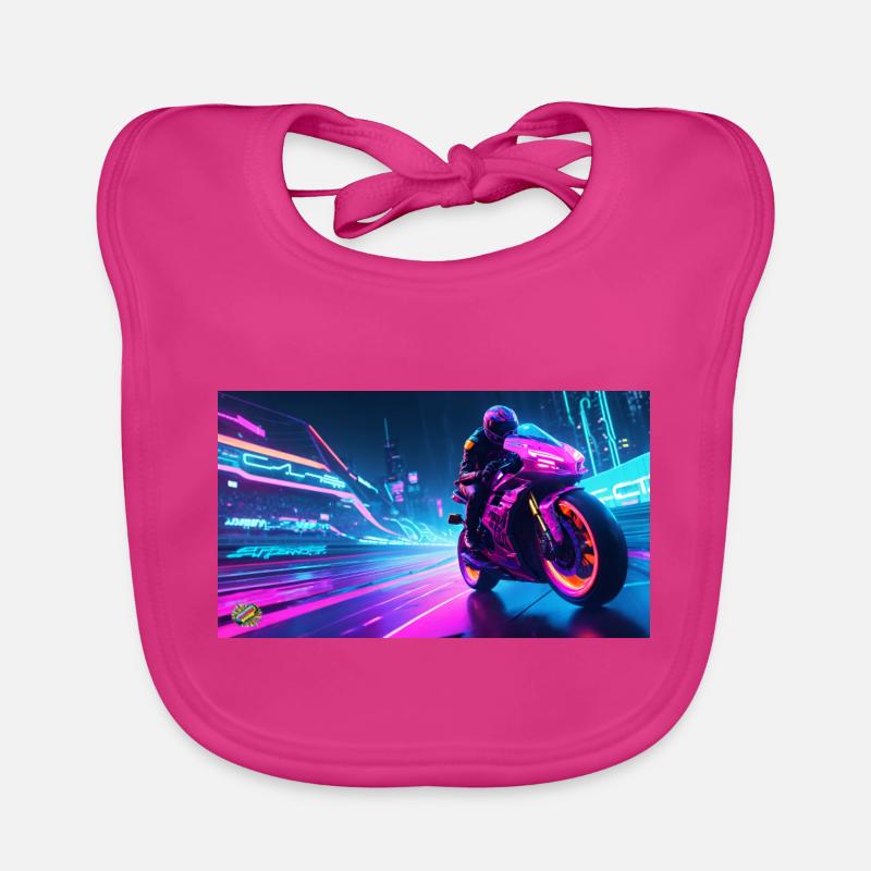 Motorcycle Cyber Organic Baby Bibs
