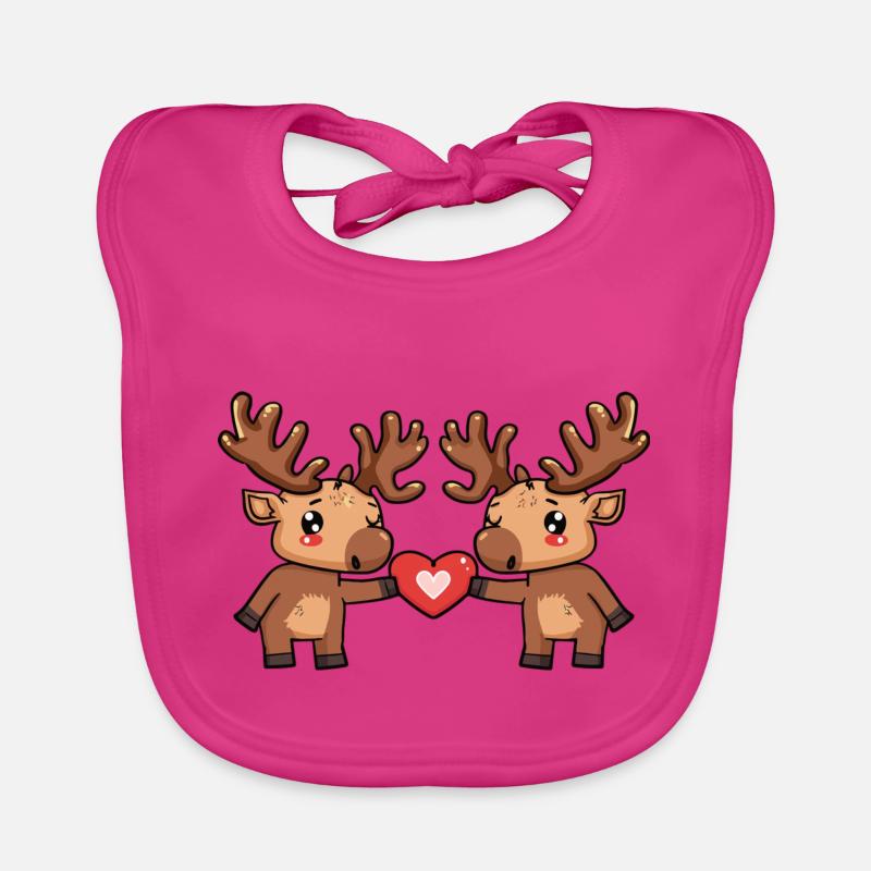 Orignal Couple Saint-Valentin Bavoir bio Bébé