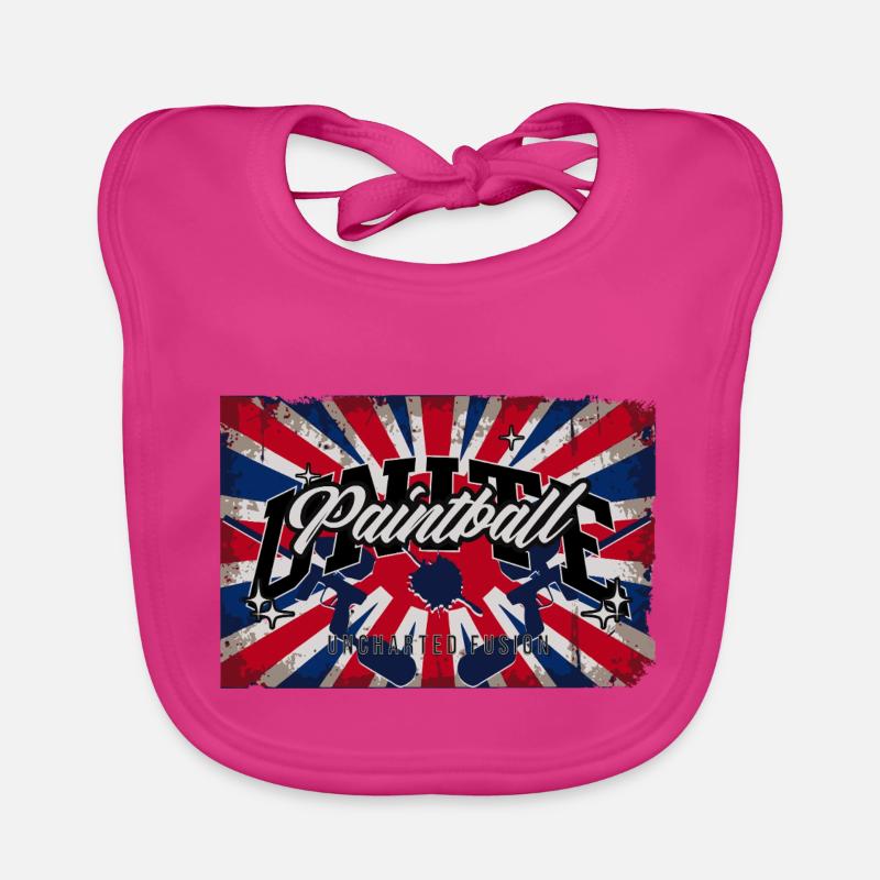 Fusion Jack, drapeau de l’unité de paintball Bavoir bio Bébé