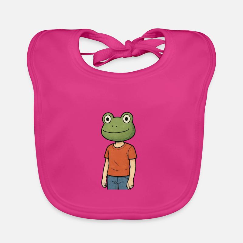 Pepe : La vie sent mauvais - Bavoir bio Bébé - fuchsia