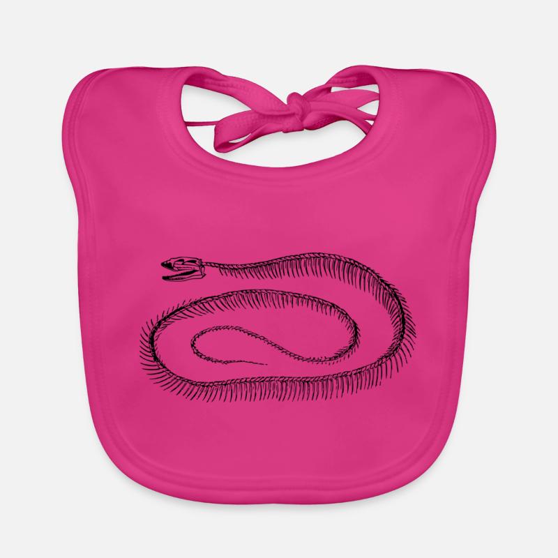 Reptile skeleton Organic Baby Bibs