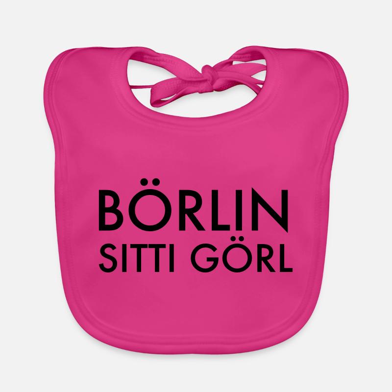 Berlin - Baby Bio-Lätzchen - Fuchsia