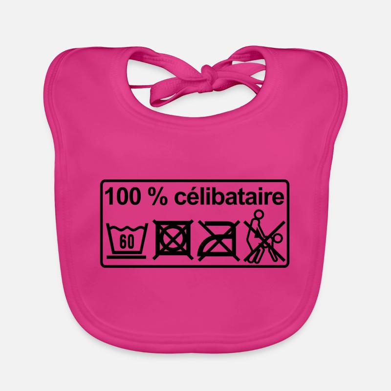 100% celibataire Bavoir bio Bébé