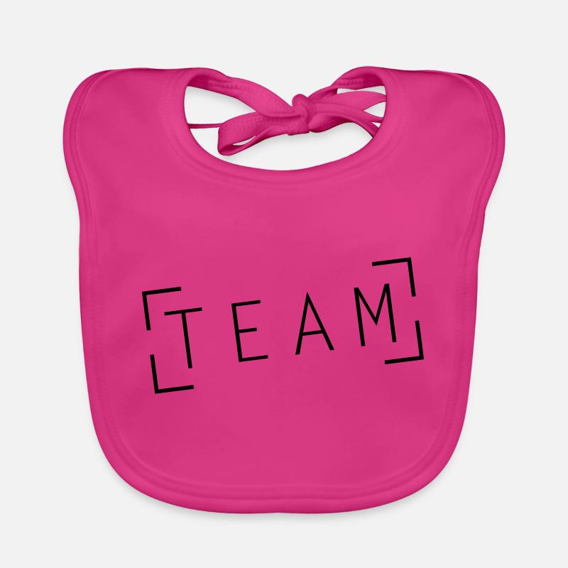 Team Stamp Organic Baby Bibs