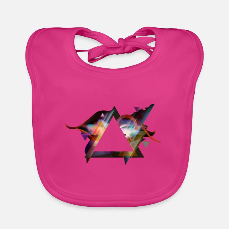 Illuminati Triangle Organic Baby Bibs