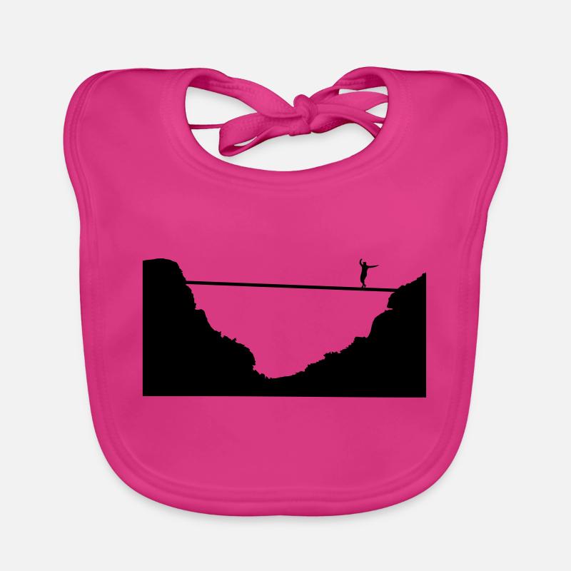 slacklining, highline Organic Baby Bibs