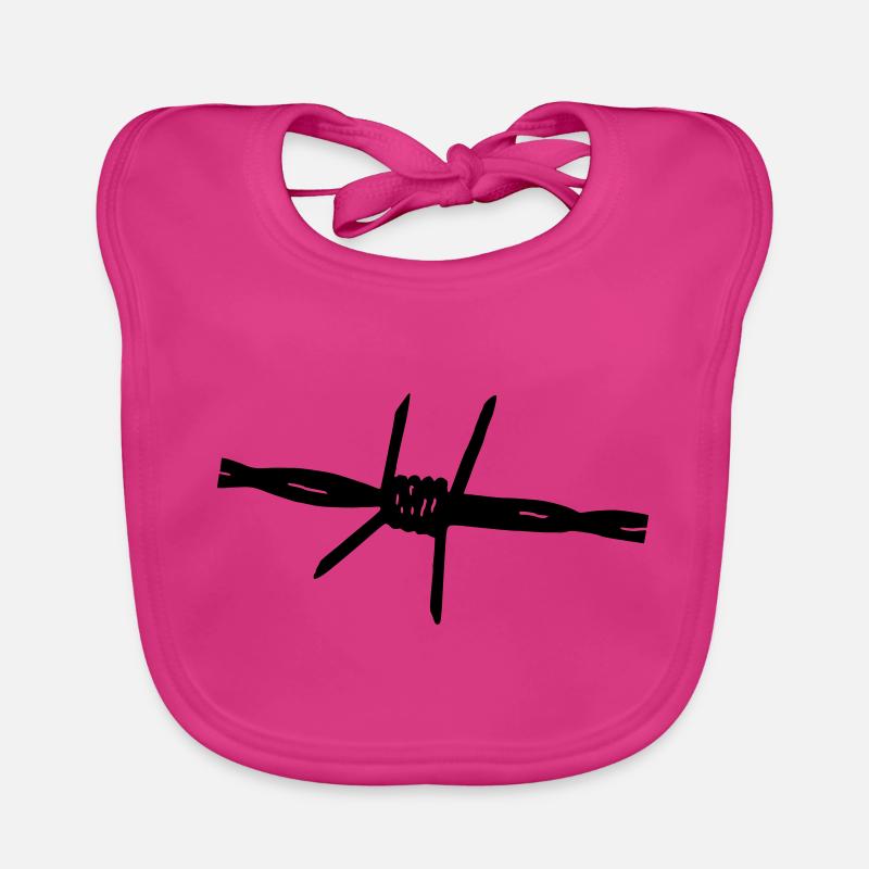Barbed wire Organic Baby Bibs