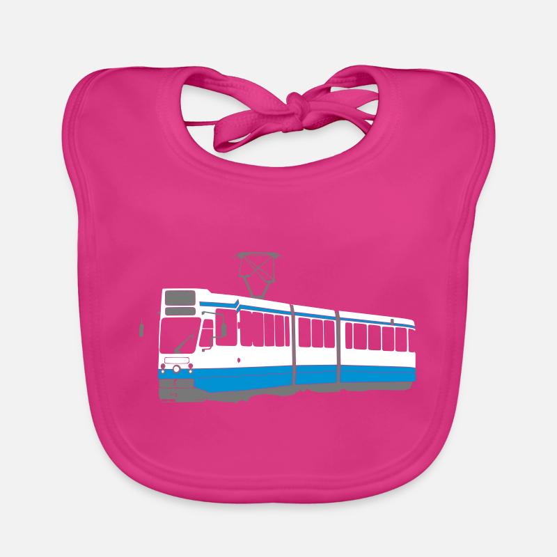 Amsterdam Tram Organic Baby Bibs
