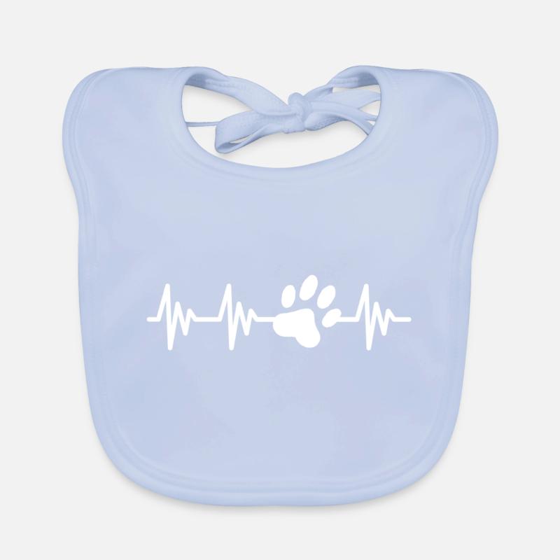 Empreinte cardiaque Bavoir bio Bébé