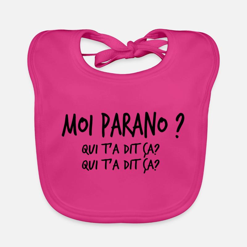 moi parano Bavoir bio Bébé