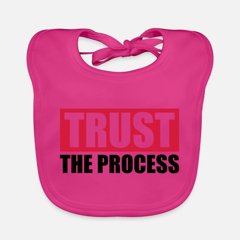 trust the process Quote Organic Baby Bibs
