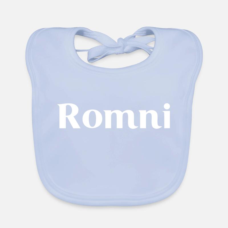 Romni - Écriture blanche Bavoir bio Bébé