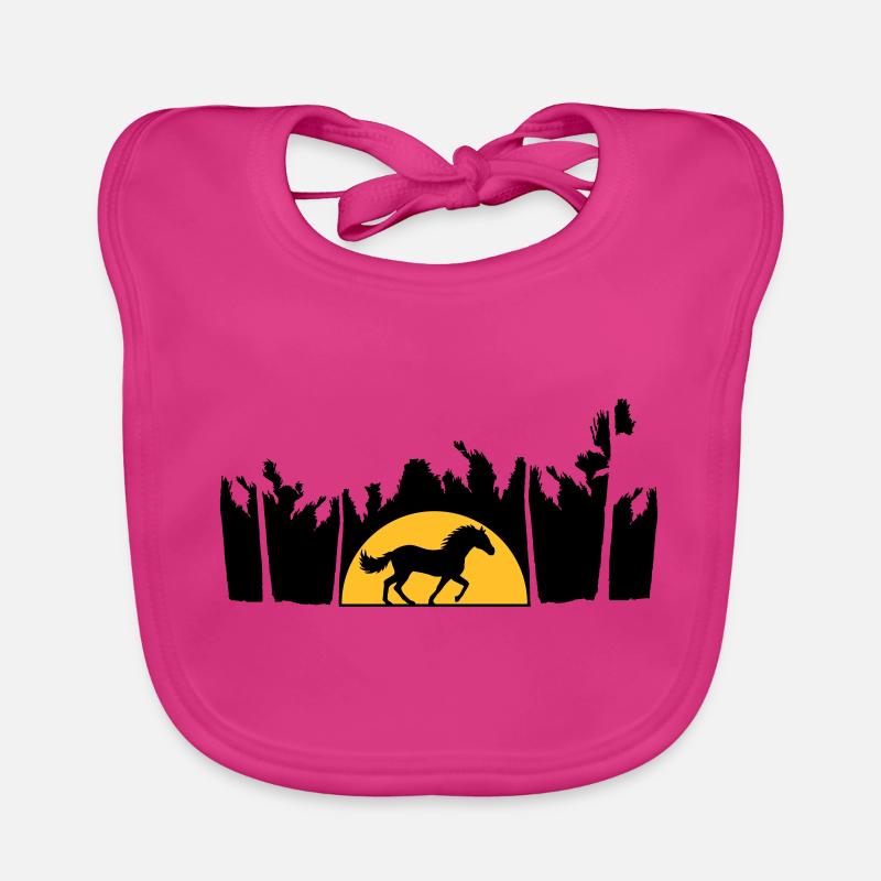 Palm Beach Sun Horse Organic Baby Bibs