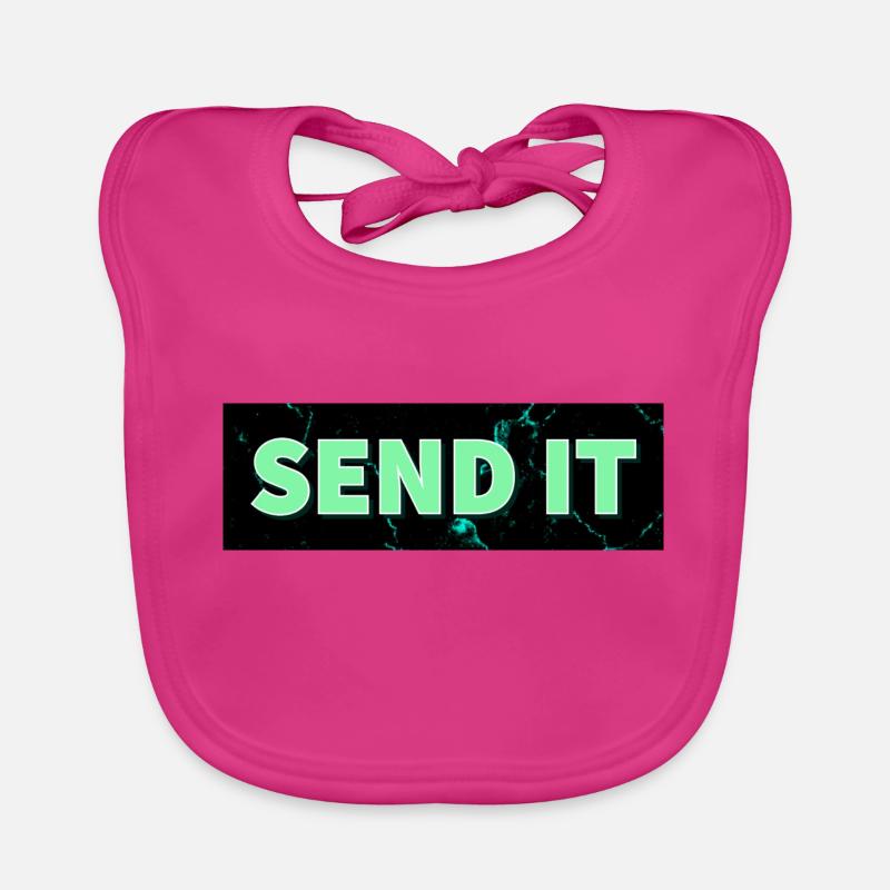 Logo de la boîte SEND IT Bavoir bio Bébé