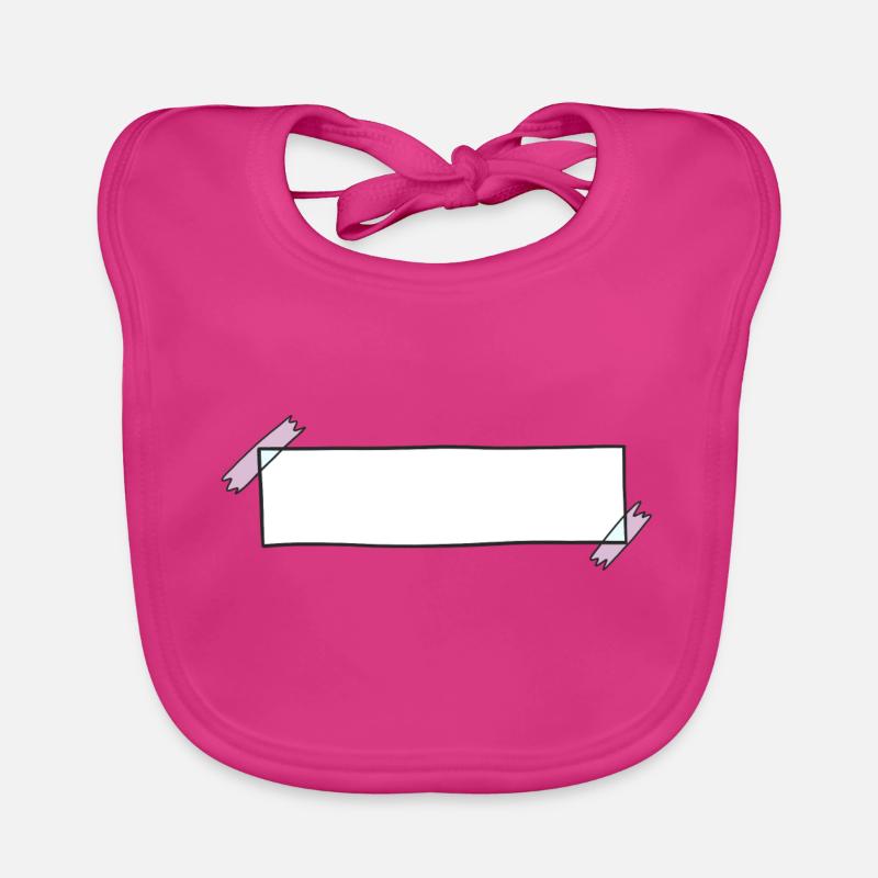 Banner Text Decoration Tape Organic Baby Bibs