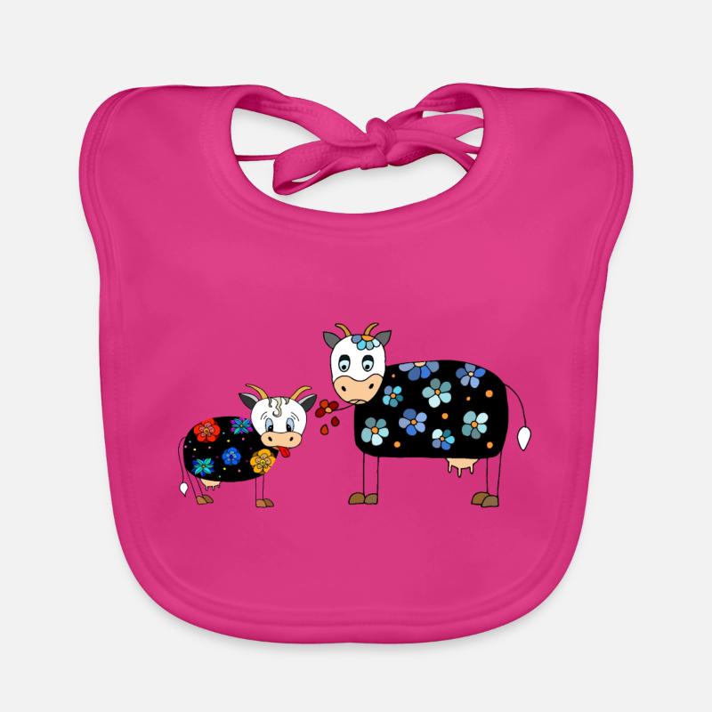 Kühe Baby Bio-Lätzchen