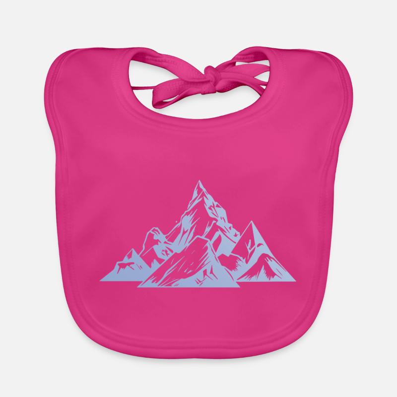 Mountains Peaks Organic Baby Bibs