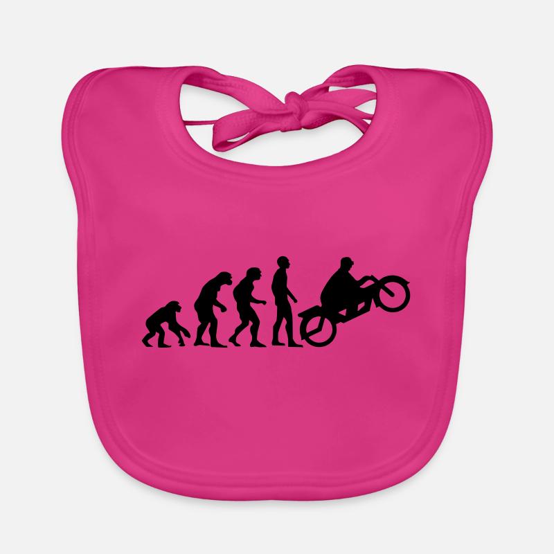 évolution du moteur 2 - Bavoir bio Bébé - fuchsia