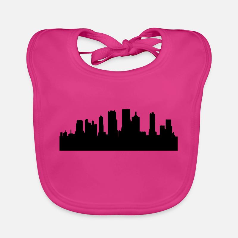 Skyscraper city Organic Baby Bibs