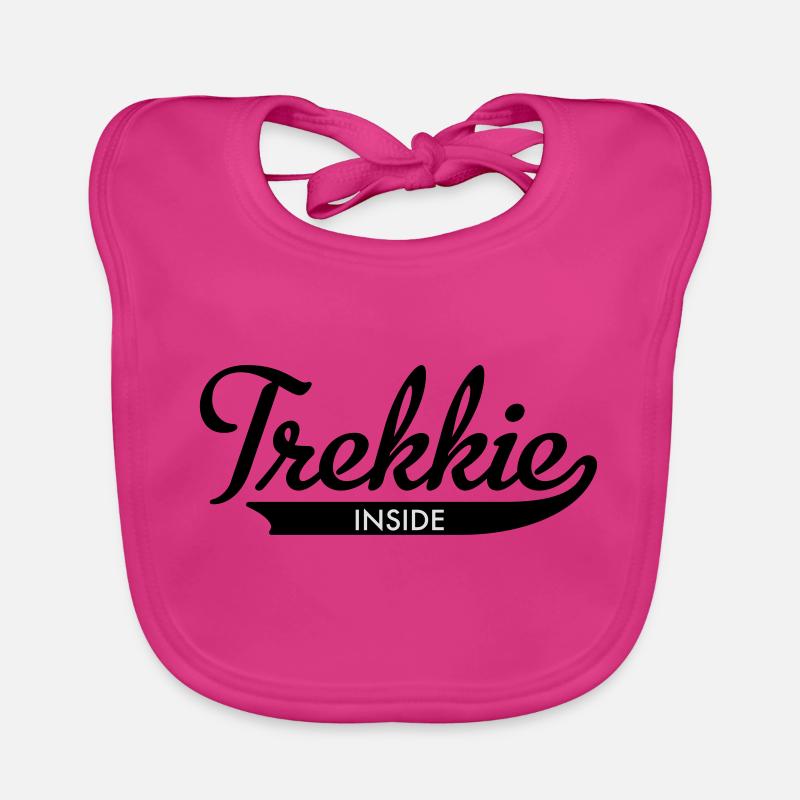 trekkie inside - Baby Bio-Lätzchen - Fuchsia