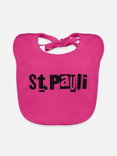 St. Pauli - Baby Bio-Lätzchen - Fuchsia - Vorne