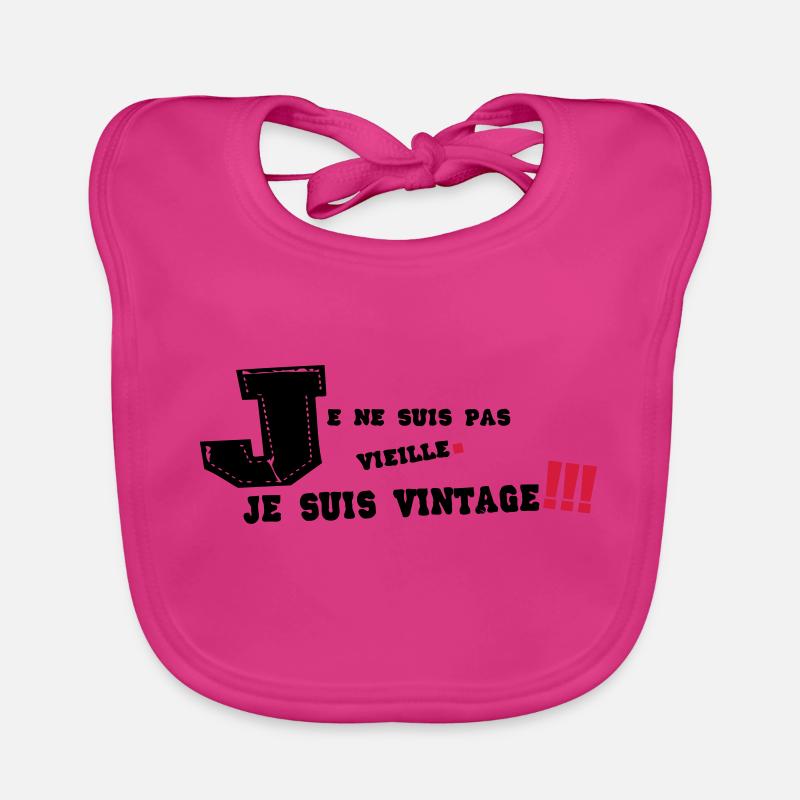 je ne suis pas vieille Bavoir bio Bébé