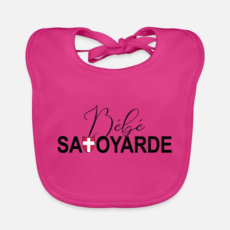 bebe savoyarde - Bavoir bio Bébé - fuchsia